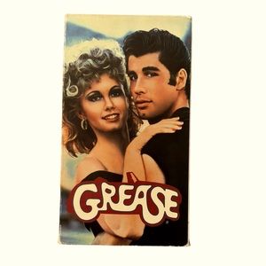 Vintage/Retro VHS Tape: “Grease,” Starring Olivia Newton-John And John Travolta.